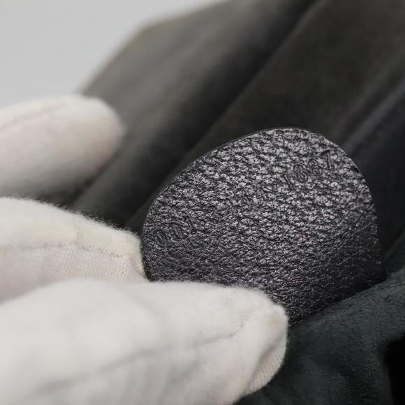 GUCCI Bamboo Hand Bag Leather Gold Charcoal gray 001 3444 1887 Auth 138139 - Picture 12 of 16